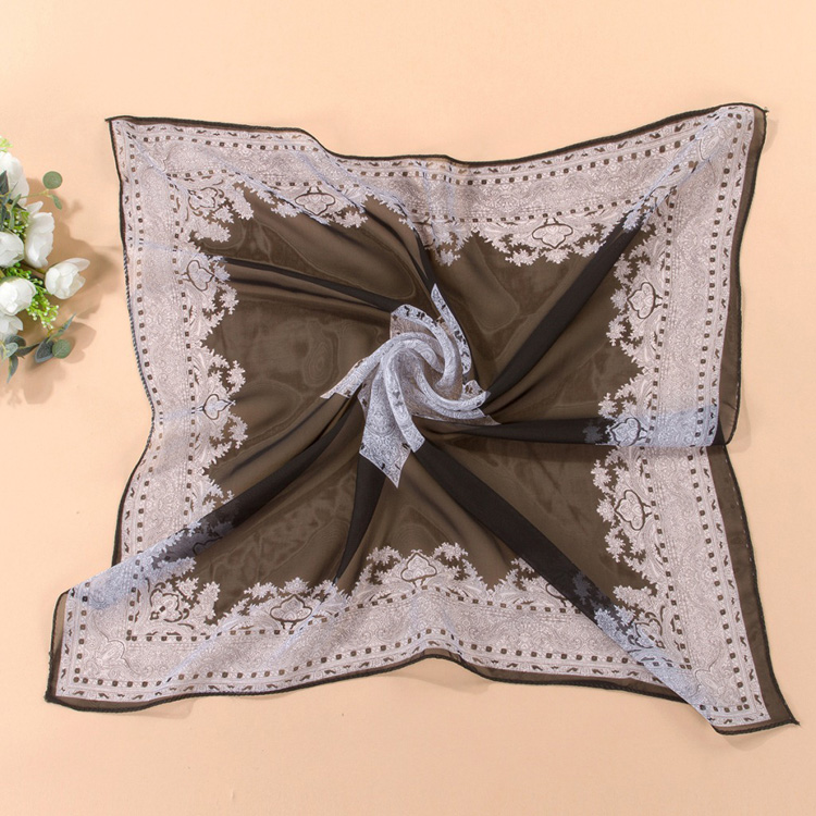 Wholesale square chiffon scarf