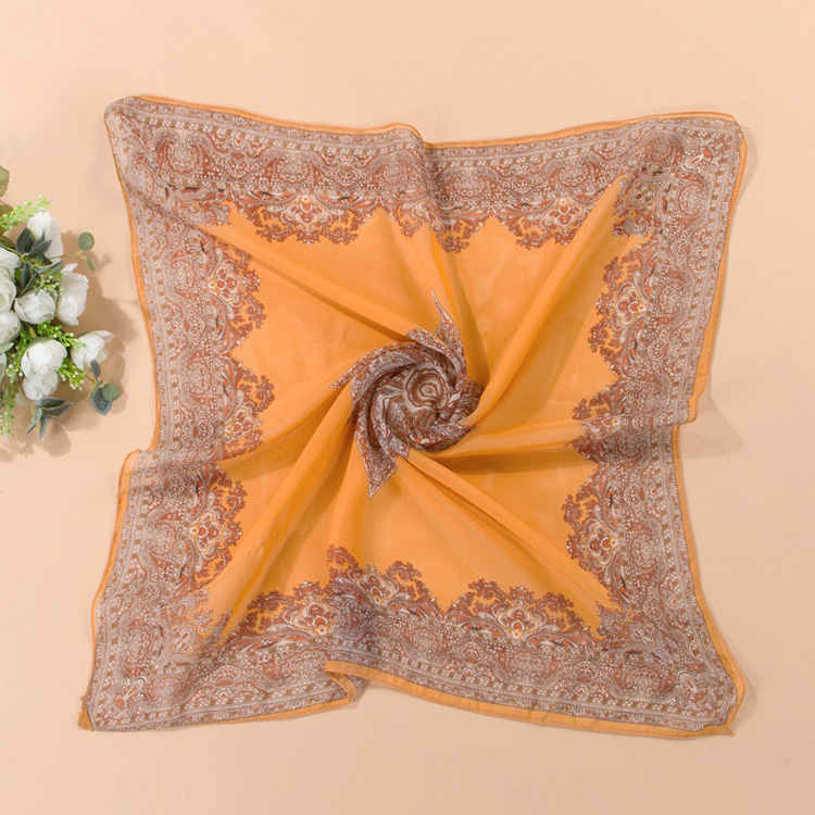 Wholesale square chiffon scarf