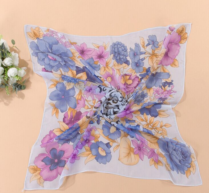 Wholesale small chiffon square scarf