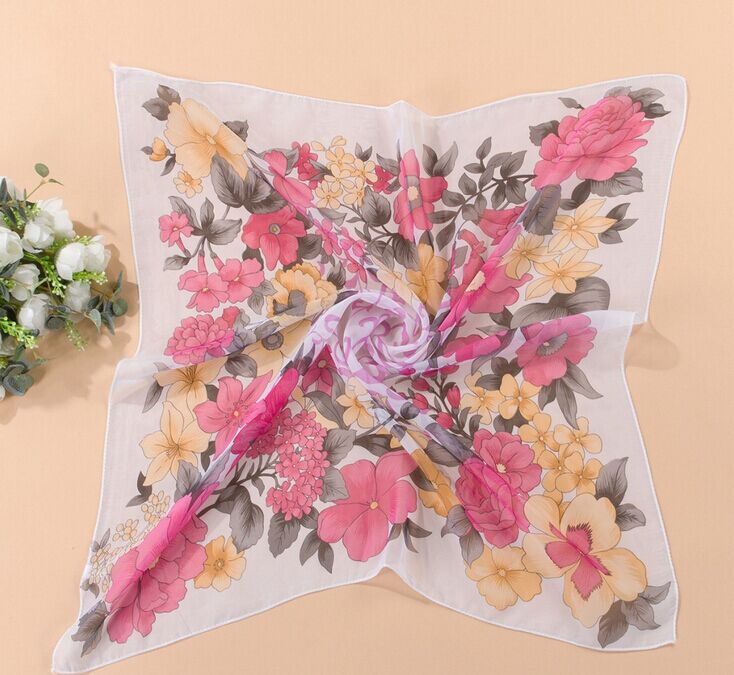 Wholesale small chiffon square scarf