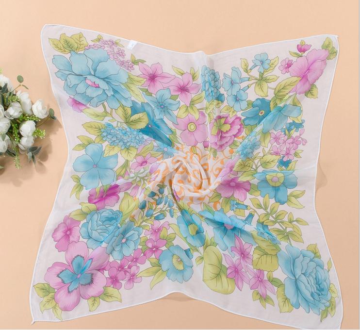 Wholesale small chiffon square scarf