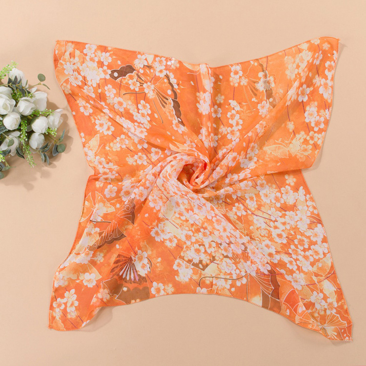 Wholesale silk chiffon square scarf