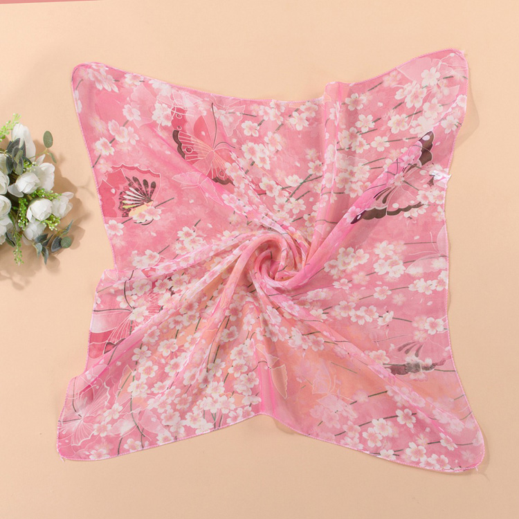 Wholesale silk chiffon square scarf