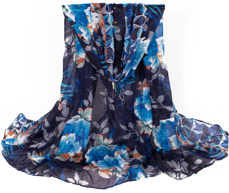 Wholesale flower design viscose scarf