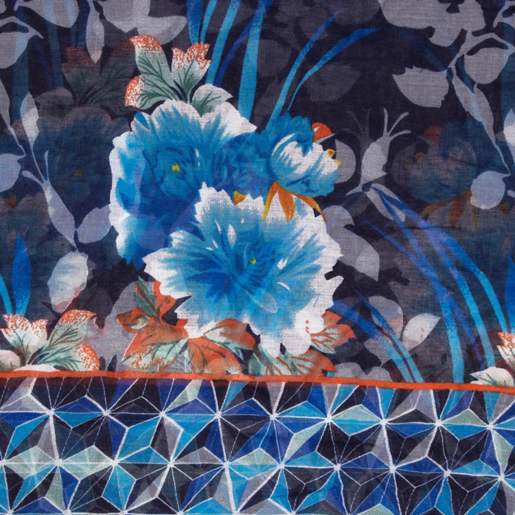 Wholesale flower design viscose scarf