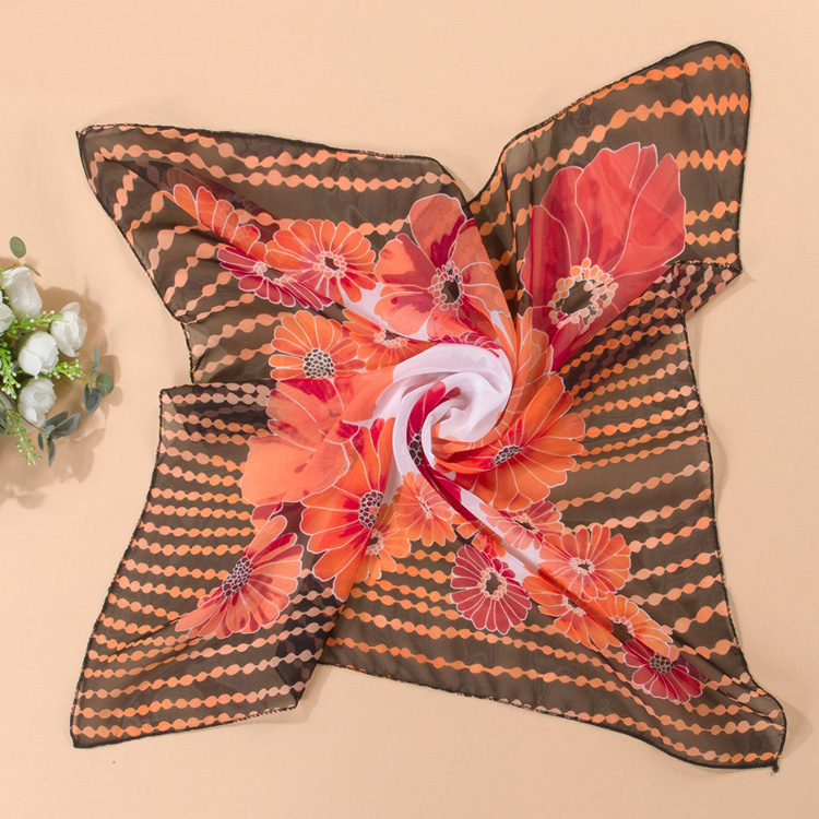 Wholesale chiffon square scarf women
