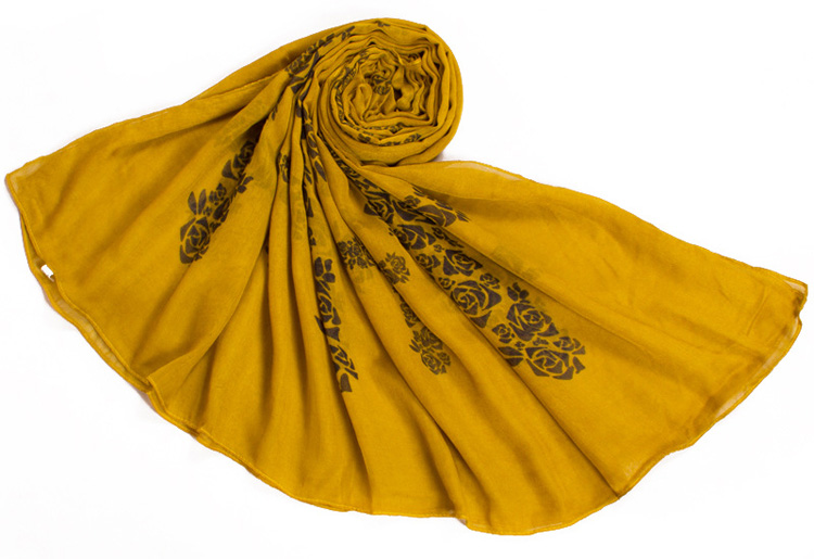 Women cotton viscose long scarf wholesale