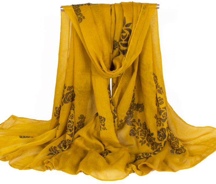 Women cotton viscose long scarf wholesale
