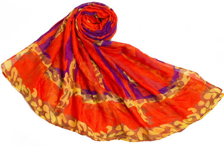 Wholesale leopard print viscose scarf