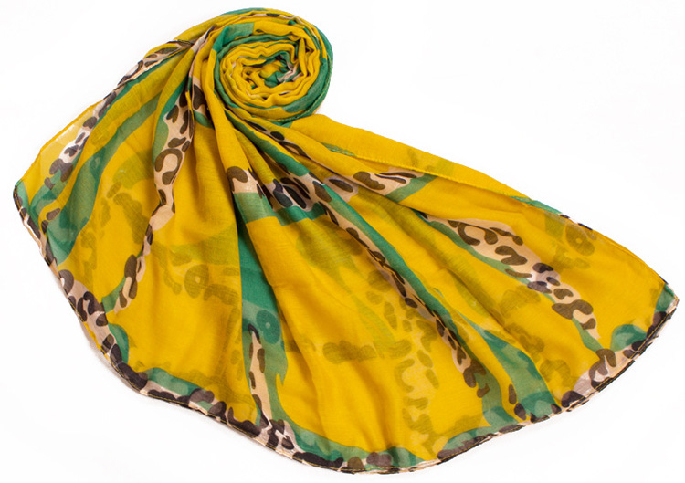 Wholesale leopard print viscose scarf