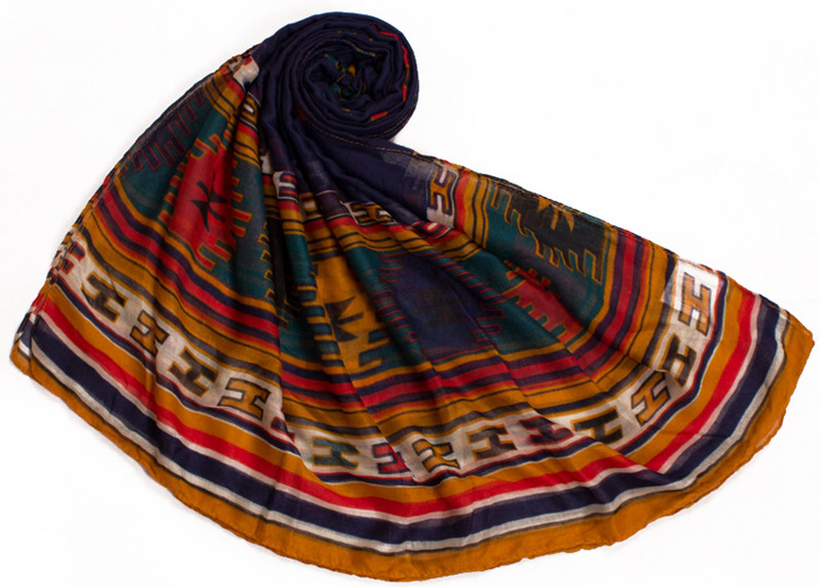 Wholesale ethnic style viscose scarf