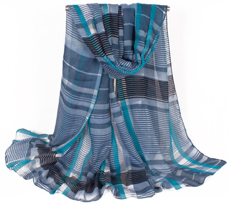 Plaid scarves for women