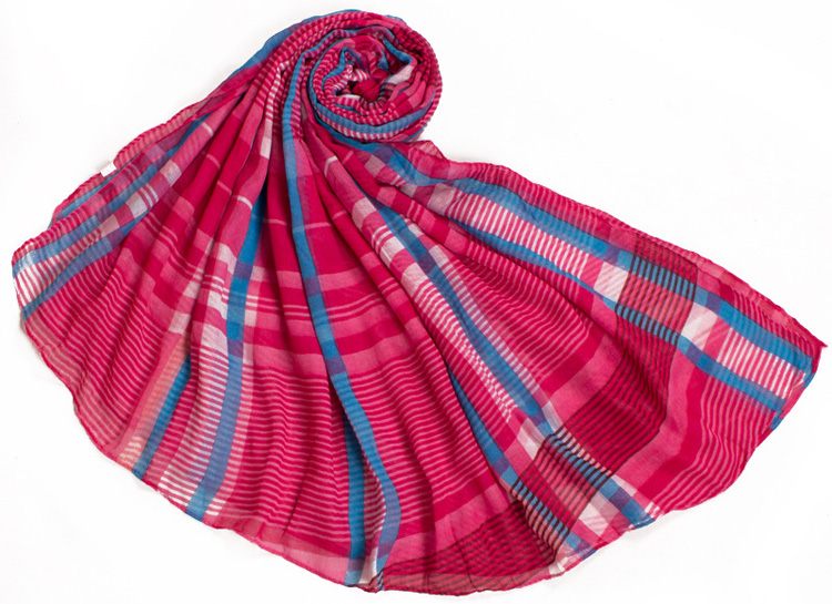 Plaid scarves for women