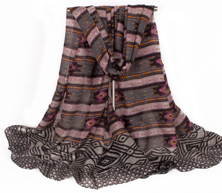 Wholesale women viscose long scarf