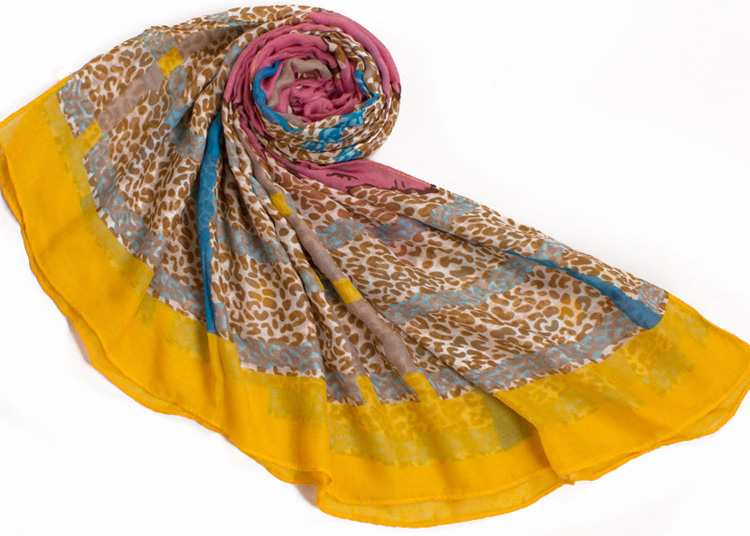 Wholesale women leopard viscose scarf