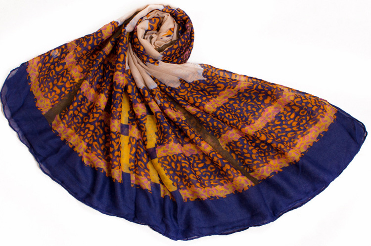 Wholesale women leopard viscose scarf