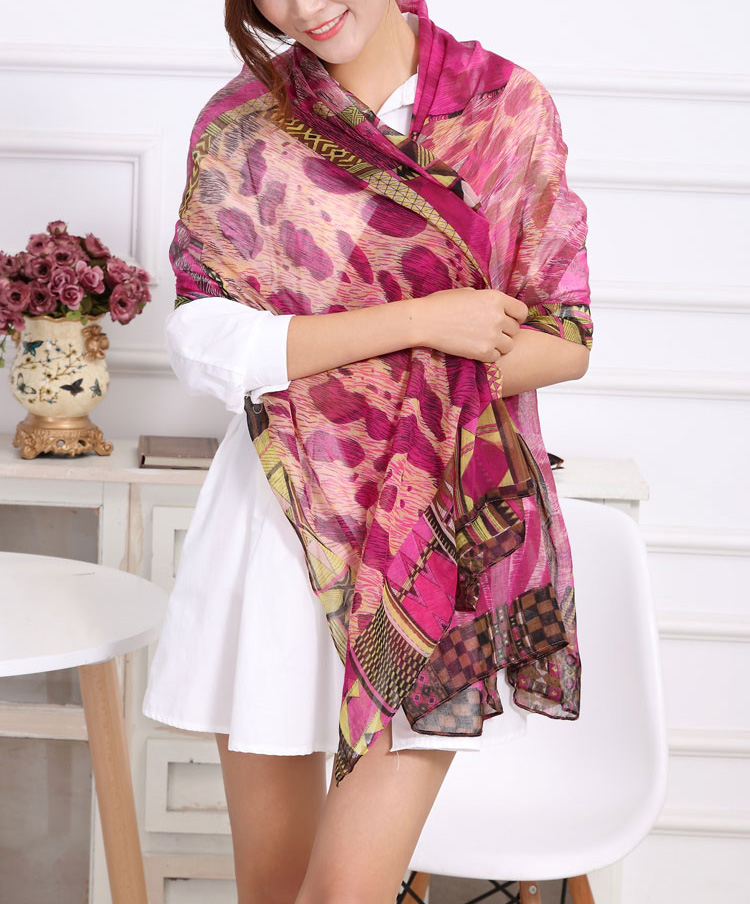 Wholesale women scarf leopard