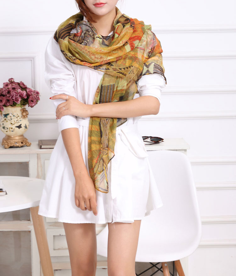 Wholesale women scarf leopard