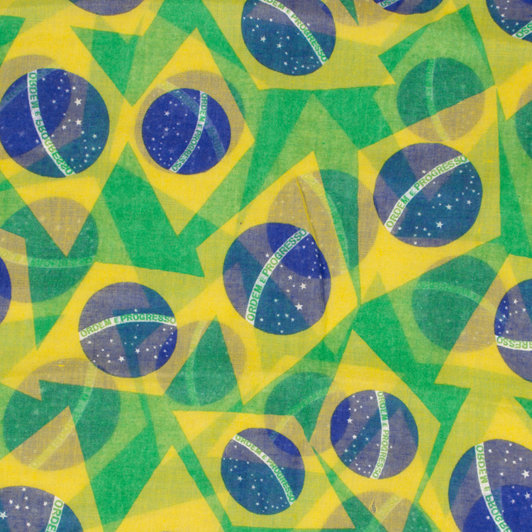 Brazilian flag print scarf wholesale
