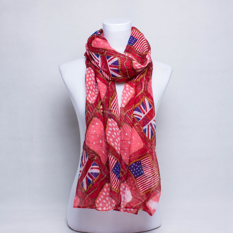 Wholesale british flag fashion scarf