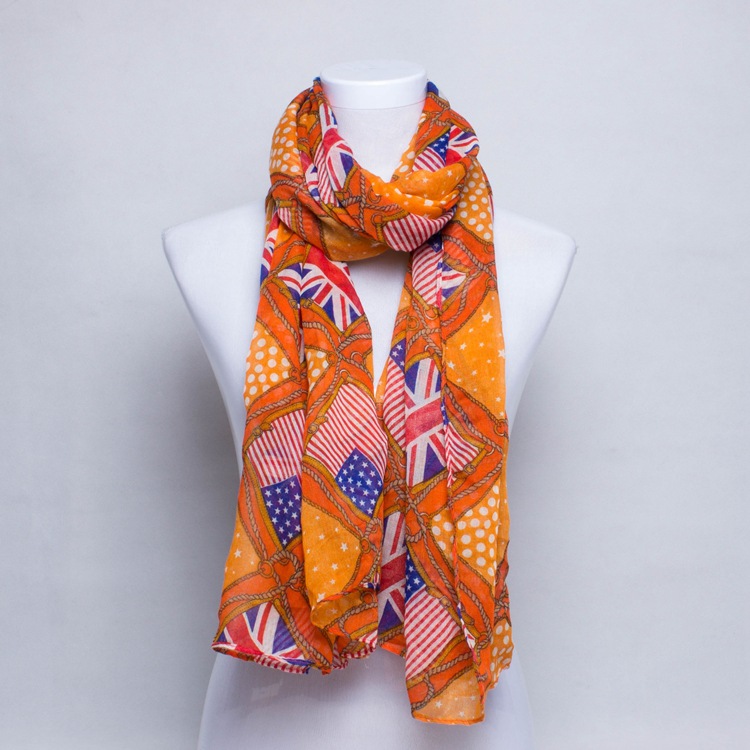 Wholesale british flag fashion scarf