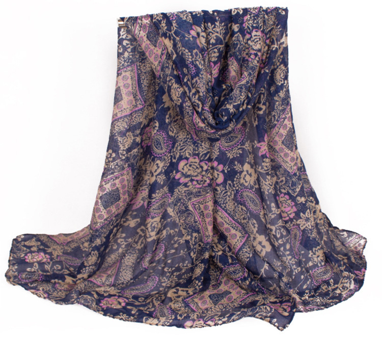Wholesale viscose cashew flowers scarf