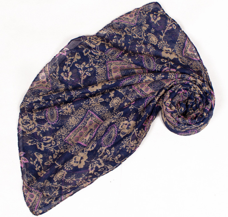 Wholesale viscose cashew flowers scarf