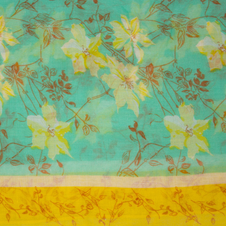 Women flower viscose scarf wholesale