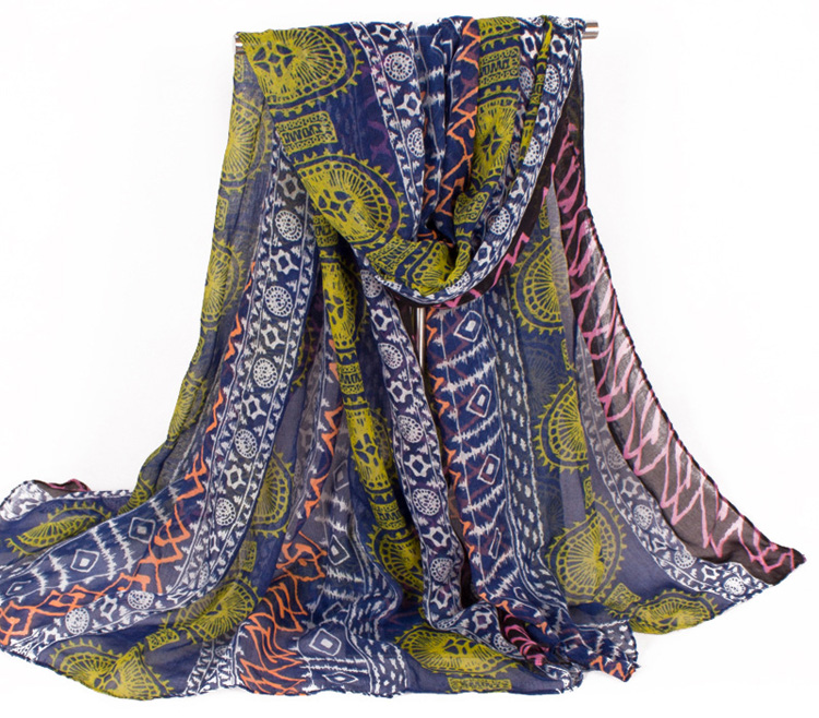Wholesale viscose pattern scarf