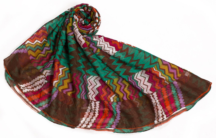 Wholesale women wavy stripes scarf