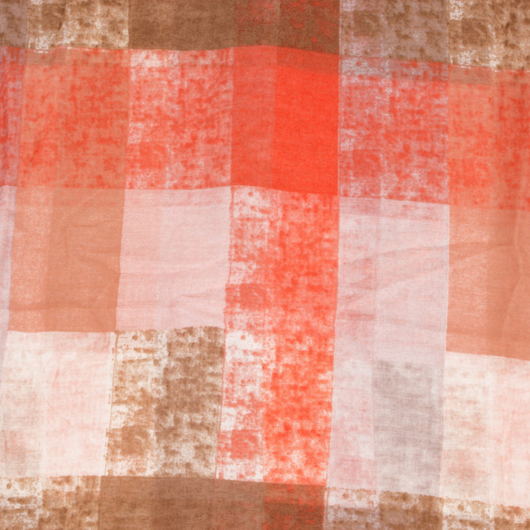 Wholesale viscose plaid printing scarf
