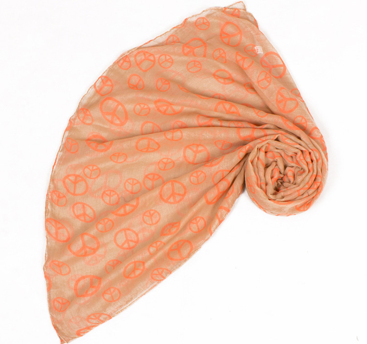 Printed viscose scarf for sale