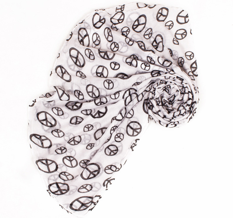 Printed viscose scarf for sale