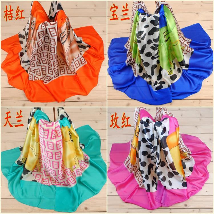 Silk leopard print scarf wholesale