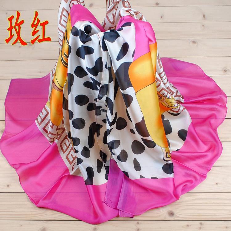 Silk leopard print scarf wholesale