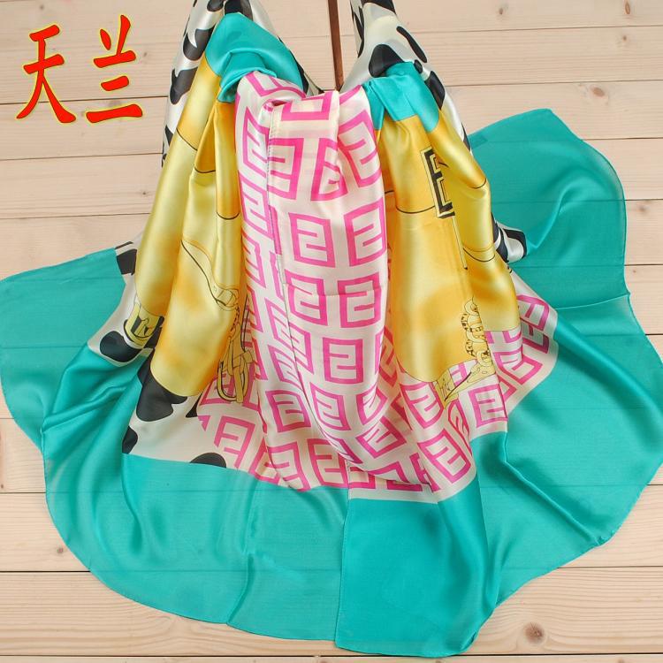 Silk leopard print scarf wholesale