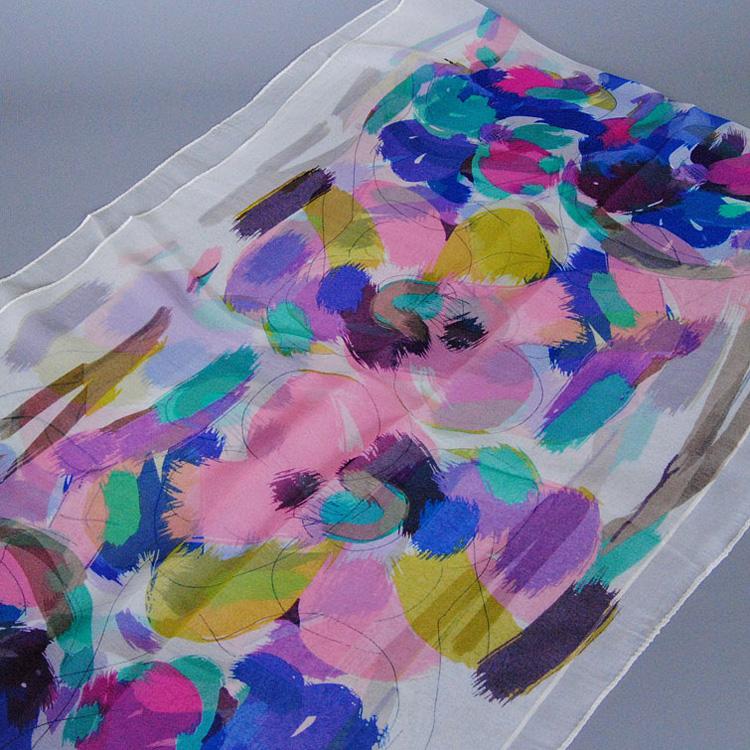 Silk georgette scarf sale
