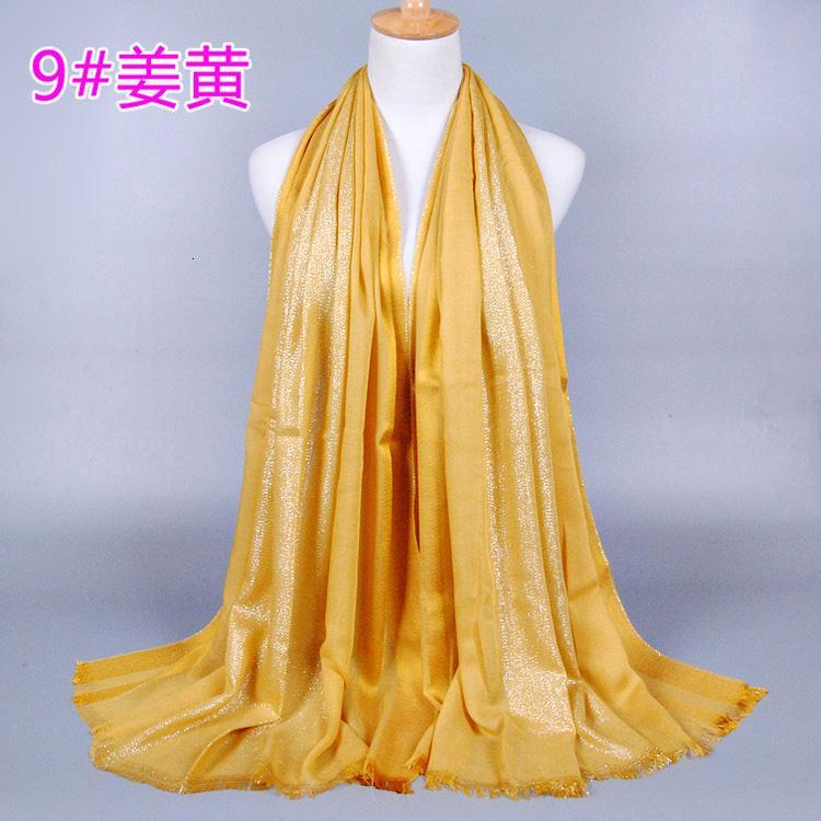 Gold silk scarf wholesale