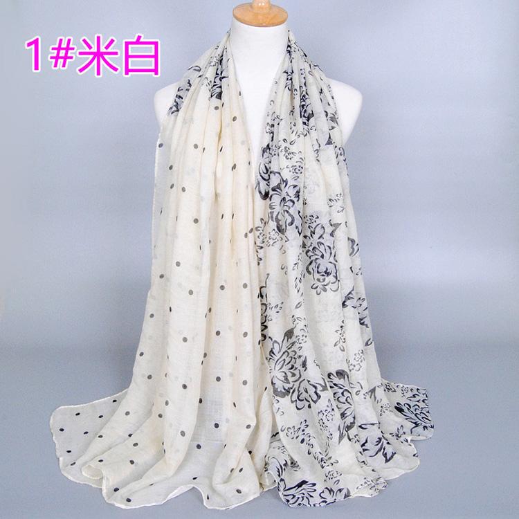 Viscose dot scarf wholesale