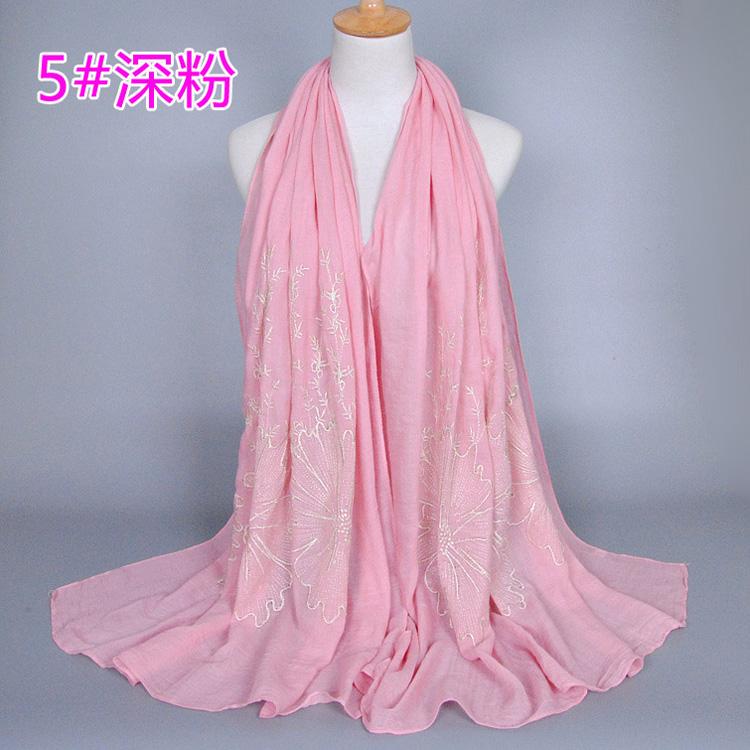 Wholesale embroidered scarf cotton