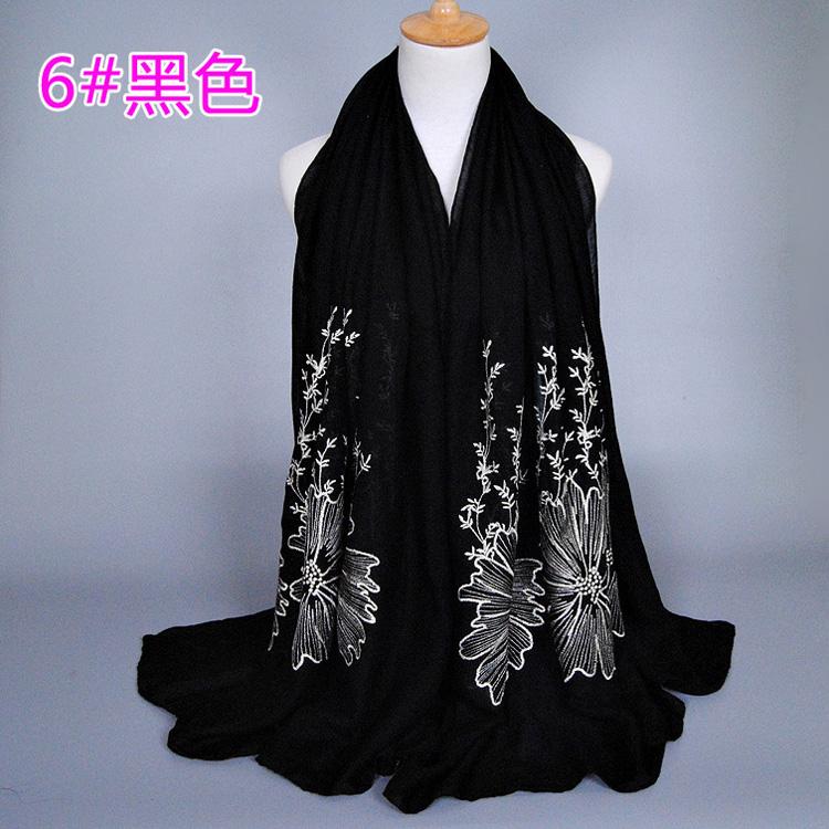 Wholesale embroidered scarf cotton