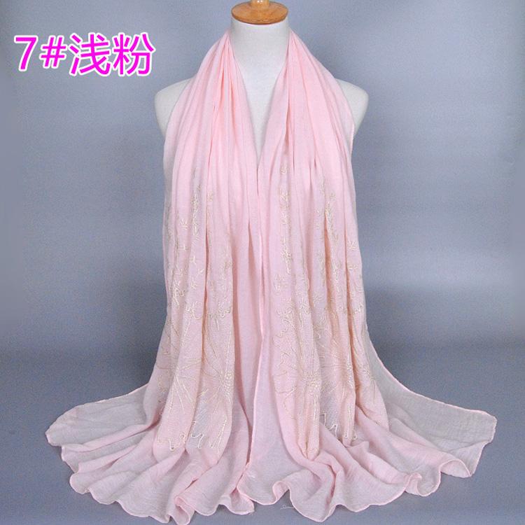 Wholesale embroidered scarf cotton