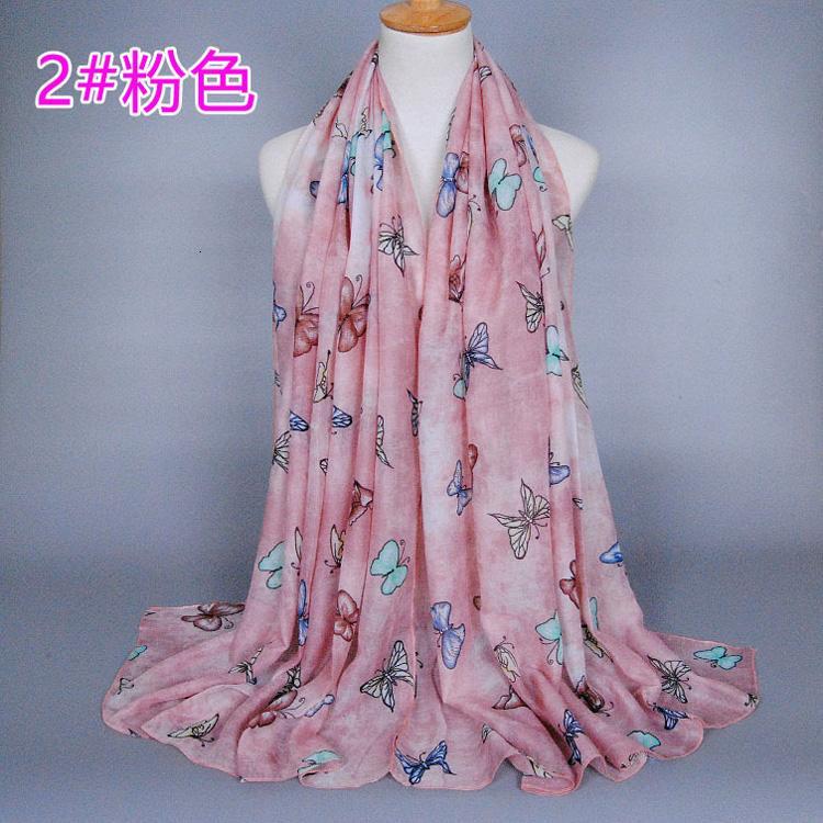 Wholesale cotton scarf butterfly