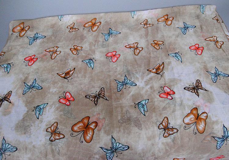 Wholesale cotton scarf butterfly