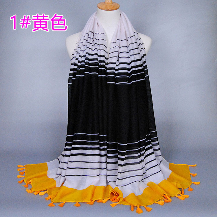 Silk striped scarf wholesale