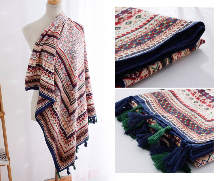Cotton scarf printing