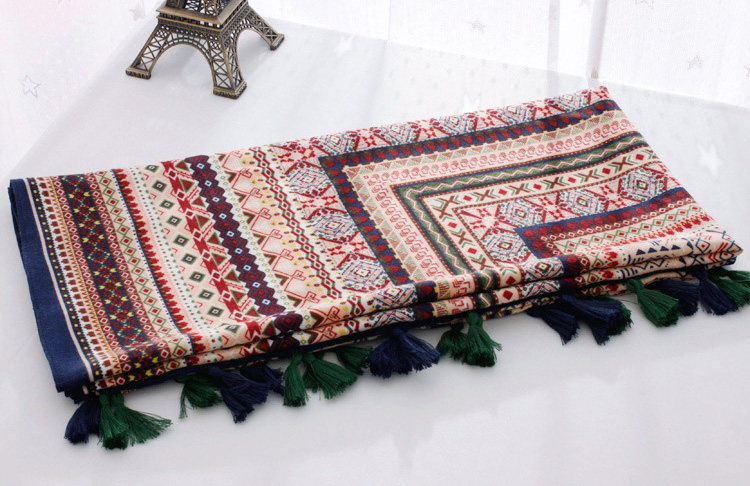 Cotton scarf printing