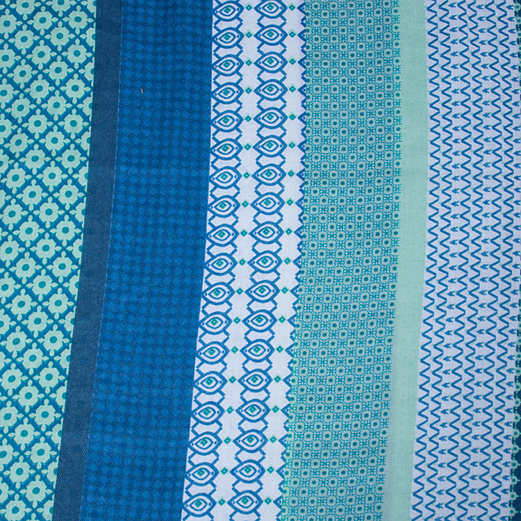 Printed cotton twill scarves