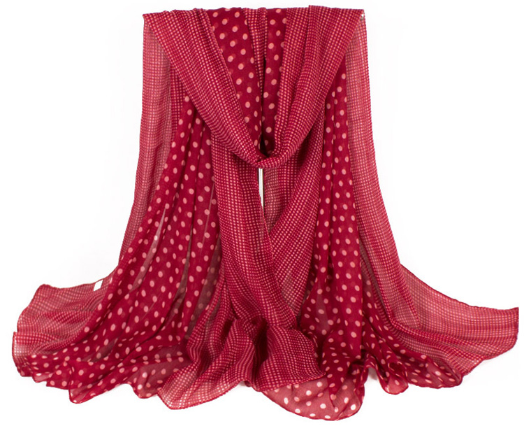 Wholesale polka dot scarf
