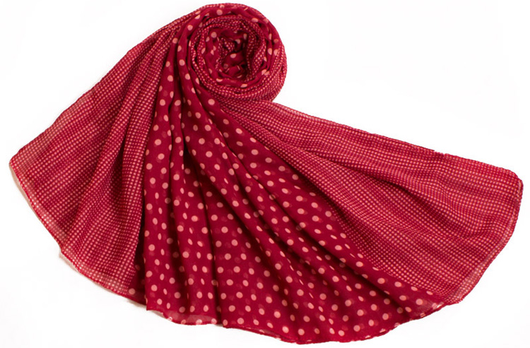 Wholesale polka dot scarf
